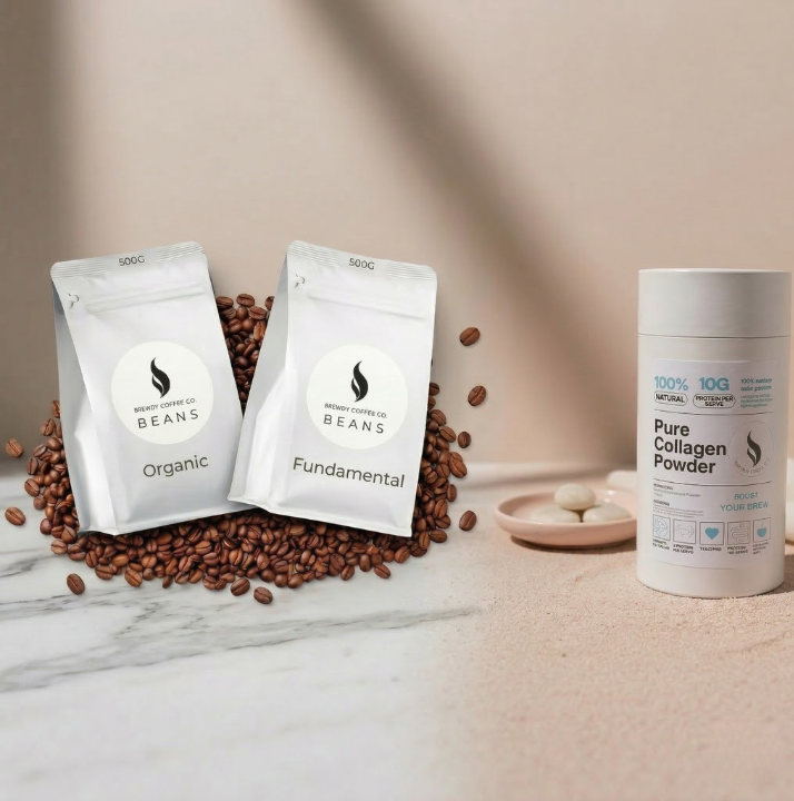 Coffee & Collagen Ritual Set contents, Brewdy Coffee Co