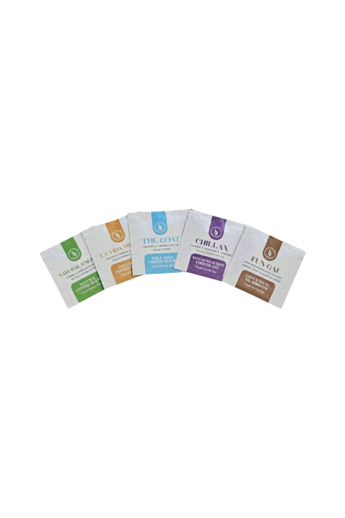 Sample Pack, sample pack of five blends, Brewdy Coffee Co, front of pack on white background