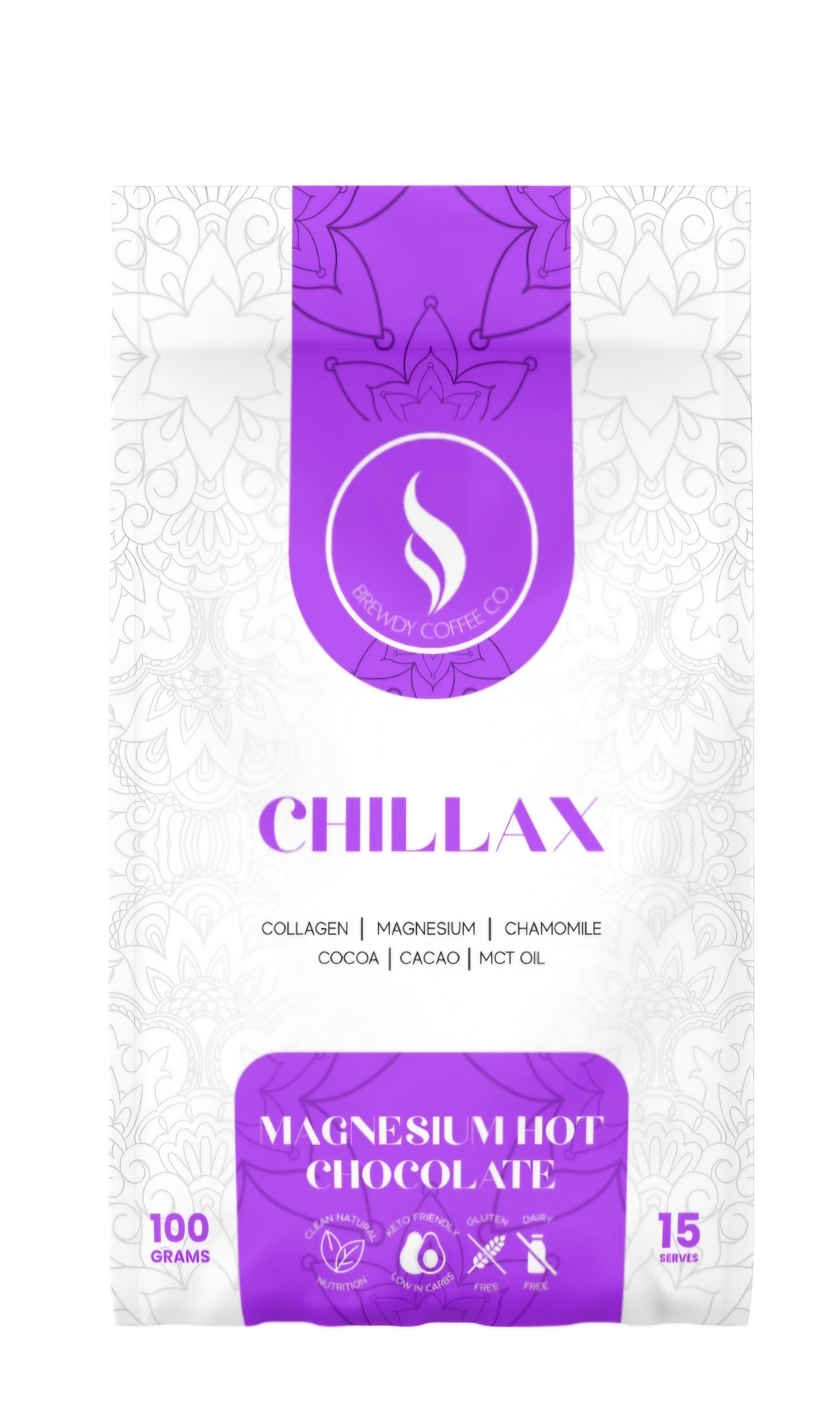 Chillax | Magnesium Hot Chocolate with Collagen – brewdycoffeeco